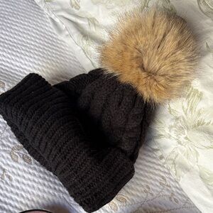 Pendleton Black Wool with Brown Label